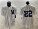 New York Yankees #22 Juan Soto White 2024 World Series Limited Jersey