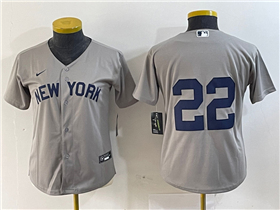 New York Yankees #22 Juan Soto Women's Gray Away Limited Jersey