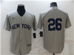 New York Yankees #26 DJ LeMahieu Gray Away Limited Jersey