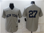 New York Yankees #27 Giancarlo Stanton Gray Away Limited Jersey