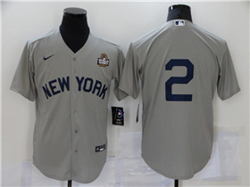 New York Yankees #2 Derek Jeter Gray Away 2024 World Series Limited Jersey