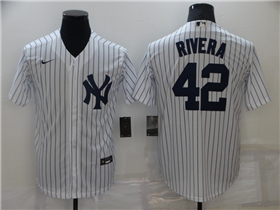 New York Yankees #42 Mariano Rivera White Cool Base Jersey 