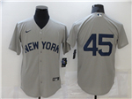 New York Yankees #45 Gerrit Cole Gray Away Limited Jersey