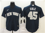 New York Yankees #45 Gerrit Cole Navy Cool Base Jersey