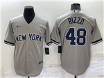 New York Yankees #48 Anthony Rizzo Gray Cool Base Jersey