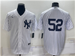 New York Yankees #52 CC Sabathia White Without Name Cool Base Jersey