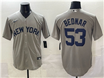New York Yankees #53 David Bednar Gray Away Limited Jersey