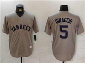 New York Yankees #5 Joe DiMaggio Gray Cooperstown Collection Jersey