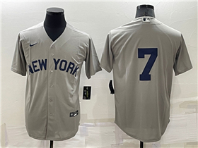 New York Yankees #7 Mickey Mantle Gray Away Limited Jersey