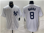 New York Yankees #8 Yogi Berra White Cooperstown Collection Jersey