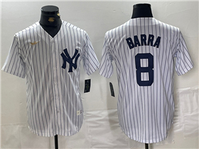 New York Yankees #8 Yogi Berra White Cooperstown Collection Jersey