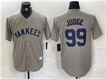 New York Yankees #99 Aaron Judge Gray Cooperstown Collection Jersey