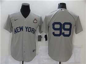 New York Yankees #99 Aaron Judge Gray Away 2024 World Series Limited Jersey