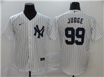 New York Yankees #99 Aaron Judge White Cool Base Jersey