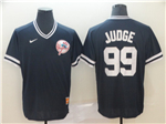 New York Yankees #99 Aaron Judge Navy Throwback Jersey