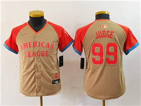 American League #99 Aaron Judge Youth Cream 2024 MLB All-Star Game Limited Jersey