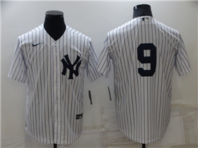 New York Yankees #9 Roger Maris White Without Name Cool Base Jersey 