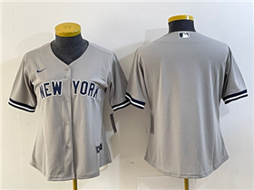 New York Yankees Women's Gray Cool Base Team Jersey