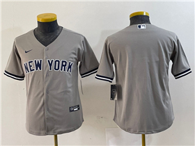 New York Yankees Youth Gray Cool Base Team Jersey