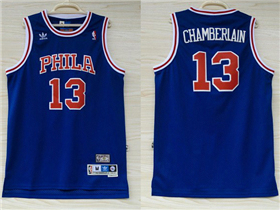 Philadelphia 76ers #13 Wilt Chamberlain Throwback Blue Jersey