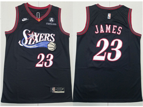 Philadelphia 76ers #23 Lebron James 2025-26 Black Classic Edition Swingman Jersey