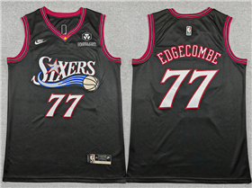 Philadelphia 76ers #77 VJ Edgecombe 2025-26 Black Classic Edition Swingman Jersey