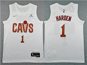 Cleveland Cavaliers #1 James Harden White Swingman Jersey