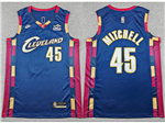 Cleveland Cavaliers #45 Donovan Mitchell 2025-26 Navy Classic Edition Swingman Jersey