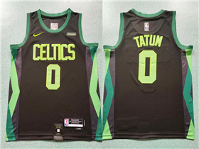 Boston Celtics #0 Jayson Tatum 2024-25 Black City Edition Swingman Jersey