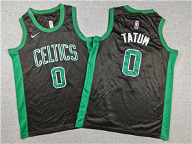 Boston Celtics #0 Jayson Tatum Youth Black Statement Swingman Jersey