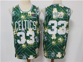 Boston Celtics #33 Larry Bird Green Tear Up Pack Hardwood Classics Jersey