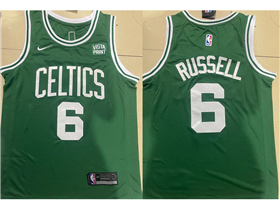 Boston Celtics #6 Bill Russell Green Swingman Jersey