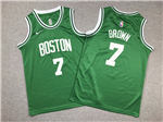 Boston Celtics #7 Jaylen Brown Youth Green Swingman Jersey