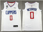 Los Angeles Clippers #0 Russell Westbrook White Swingman Jersey