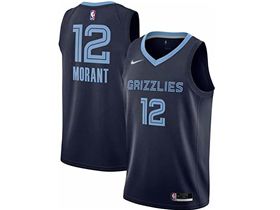 Memphis Grizzlies #12 Ja Morant Youth Navy Swingman Jersey