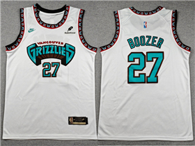 Memphis Grizzlies #27 Cameron Boozer White Classic Edition Swingman Jersey