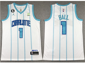 Charlotte Hornets #1 LaMelo Ball White Swingman Jersey