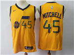 Utah Jazz #45 Donovan Mitchell Gold Swingman Jersey