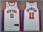 New York Knicks #11 Jalen Brunson 2024-25 White City Edition Swingman Jersey