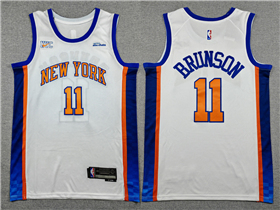 New York Knicks #11 Jalen Brunson 2025-26 Cream City Edition Swingman Jersey