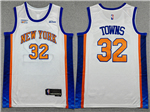 New York Knicks #32 Karl-Anthony Towns 2025-26 Cream City Edition Swingman Jersey