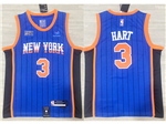 New York Knicks #3 Josh Hart 2023-24 Blue City Edition Swingman Jersey