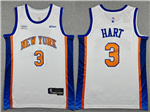 New York Knicks #3 Josh Hart 2025-26 Cream City Edition Swingman Jersey