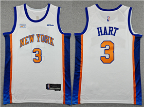 New York Knicks #3 Josh Hart 2025-26 Cream City Edition Swingman Jersey