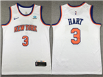 New York Knicks #3 Josh Hart White Swingman Jersey
