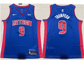 Detroit Pistons #9 Ausar Thompson Blue Swingman Jersey