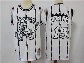 Toronto Raptors #15 Vince Carter Concord Collection White Hardwood Classics Jersey