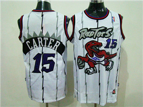 Toronto Raptors #15 Vince Carter 1998-99 Throwback White Jersey