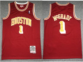 Houston Rockets #1 Tracy McGrady 2004-05 Red Hardwood Classics Jersey