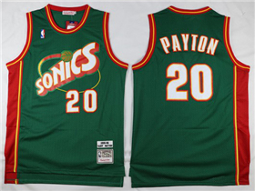 Seattle SuperSonics #20 Gary Payton 1995-96 Green Hardwood Classics Jersey